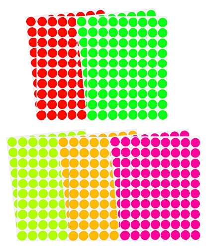 Farbcodierung Etiketten 13mm runde Aufkleber – 1,3cm Klebepunkte 1600 Stück von Royal Green Farbcodierung Etiketten 13mm runde Aufkleber – 1,3cm Klebepunkte 1600 Stück von Royal Green von Royal Green