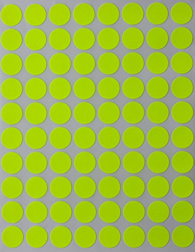 Farbcodierung Etiketten Neon Gelb 13mm runde Aufkleber – 1,3cm Klebepunkte 1200 Stück von Royal Green Farbcodierung Etiketten Neon Gelb 13mm runde Aufkleber – 1,3cm Klebepunkte 1200 Stück von Royal Green von Royal Green