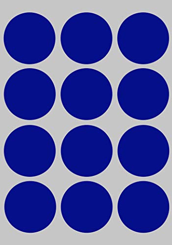 Klebepunkte Blau 38mm Aufkleber – Etiketten zur Farbcodierung Größe 3,8cm Sticker 180 Vorteilspack von Royal Green von Royal Green