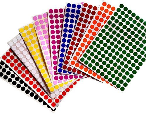 Klebepunkte Neon Bunt 10 mm runde Etiketten - Größe 1 cm Sticker 1540 Vorteilspack von Royal Green Klebepunkte Neon Bunt 10 mm runde Etiketten - Größe 1 cm Sticker 1540 Vorteilspack von Royal Green von Royal Green