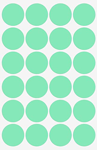 Klebepunkte Pastell Grün 25 mm runde Aufkleber – 2,5 cm Etiketten 360 Stück von Royal Green von Royal Green