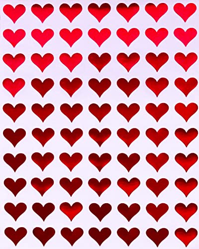 Metallische rote Herzanhänger 1050 Stück, Mini-Herzanhänger 1,3 cm (13 mm) für Geschenke, Basteln, Hochzeiten, Valentinstag, von Royal Green von Royal Green