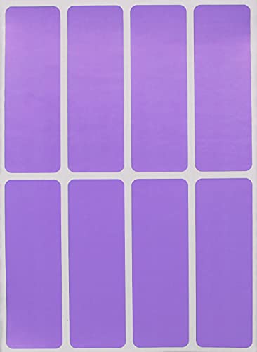 Royal Green rechteckige farbige Aufkleber zum Schreiben, Organisieren, Bewegen und Versenden, 7,6 x 2,5 cm Etiketten für Zuhause, Büro und Schule, 120-Pack (Pastel Purple) von Royal Green