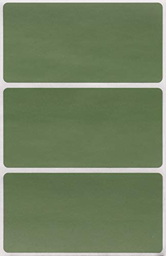 Royal Green Bunte Namensschild-Aufkleber für Büro, 10,2 x 5,1 cm, olivgrüne Aufkleber-Etiketten (102 mm x 51 mm), 45 Stück von Royal Green
