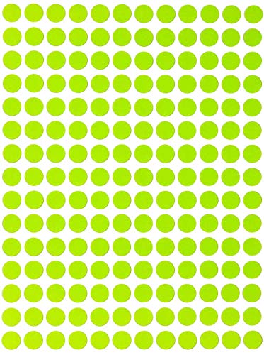 Royal Green Etiketten Neon Gelb 8 mm runde Punkt Aufkleber – 0,3 Zoll Klebepunkte im 900 Pack Royal Green Etiketten Neon Gelb 8 mm runde Punkt Aufkleber – 0,3 Zoll Klebepunkte im 900 Pack von Royal Green