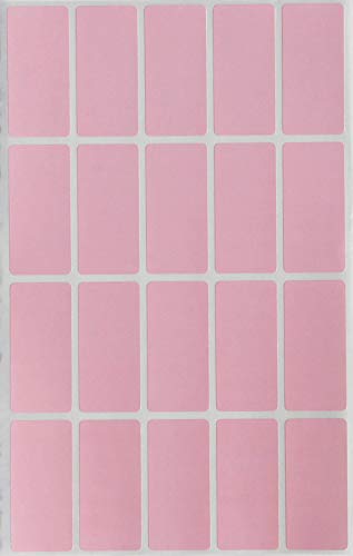 Royal Green Etiketten Pastell Pink 40 mm x 19 mm Aufkleber - 1,5 x 0,7 Zoll viereckige Sticker 100 Stück Royal Green Etiketten Pastell Pink 40 mm x 19 mm Aufkleber - 1,5 x 0,7 Zoll viereckige Sticker 100 Stück von Royal Green