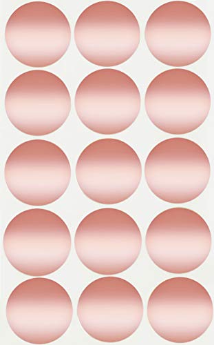 Royal Green Große runde Kreis-Aufkleber, 30 mm, Roségold, 225 Stück Royal Green Große runde Kreis-Aufkleber, 30 mm, Roségold, 225 Stück von Royal Green