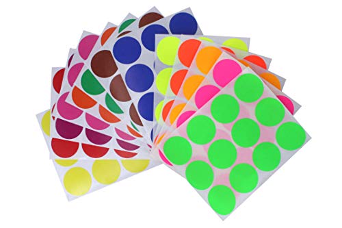 Royal Green Klebepunkte Bunt 4 cm - 38 mm Aufkleber 156 Stück von Royal Green