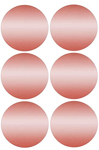 Royal Green Kreis-Aufkleber-Etiketten, 50 mm, Roségold, 72 Stück von Royal Green