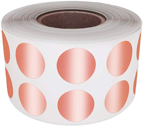 Royal Green Sticker Rosé-Gold 13 mm runde Aufkleber - Größe 0,5 Zoll Klebepunkte im 1080 Pack Royal Green Sticker Rosé-Gold 13 mm runde Aufkleber - Größe 0,5 Zoll Klebepunkte im 1080 Pack von Royal Green