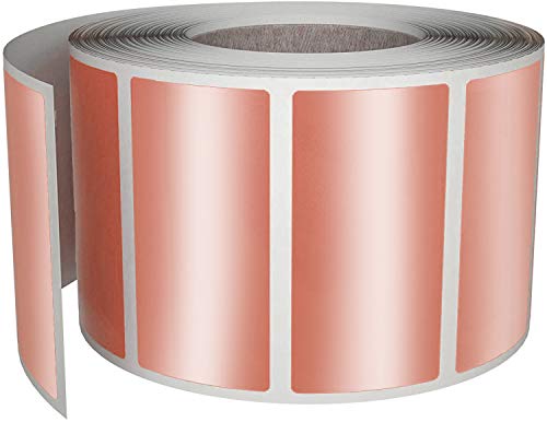 Royal Green Sticker Rosé-Gold 40 mm x 19 mm rechteckige Aufkleber - 1,5 x 0,7 Zoll viereckige Etiketten im 500 Pack Royal Green Sticker Rosé-Gold 40 mm x 19 mm rechteckige Aufkleber - 1,5 x 0,7 Zoll viereckige Etiketten im 500 Pack von Royal Green