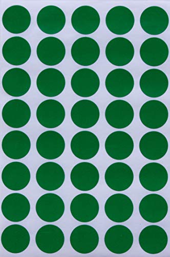 Runde Sticker Grün 19mm - 1,9cm Klebepunkte 600 Stück von Royal Green Runde Sticker Grün 19mm - 1,9cm Klebepunkte 600 Stück von Royal Green von Royal Green