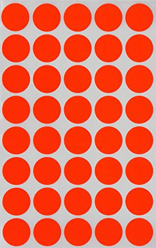 Runde Sticker Neon Rot 19mm - 1,9cm Klebepunkte 1000 Stück von Royal Green Runde Sticker Neon Rot 19mm - 1,9cm Klebepunkte 1000 Stück von Royal Green von Royal Green