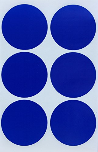 Sticker Blau 50 mm runde Aufkleber – 5 cm Sticker 180 Stück von Royal Green von Royal Green