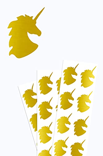 Sticker Einhorn Gold 50 mm – Aufkleber in Fantasieform 40 Stück von Royal Green Sticker Einhorn Gold 50 mm – Aufkleber in Fantasieform 40 Stück von Royal Green von Royal Green