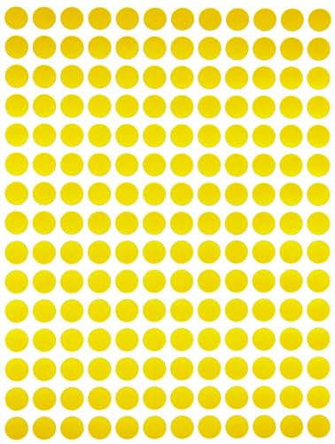Sticker Gelb 8 mm runde Etiketten – 0,8 cm Klebepunkte 2520 Stück von Royal Green Sticker Gelb 8 mm runde Etiketten – 0,8 cm Klebepunkte 2520 Stück von Royal Green von Royal Green