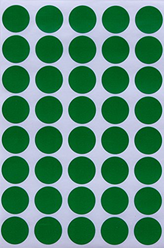 Sticker Grün 19 mm Klebepunkte – 1,9 cm Aufkleber 1000 Stück von Royal Green Sticker Grün 19 mm Klebepunkte – 1,9 cm Aufkleber 1000 Stück von Royal Green von Royal Green