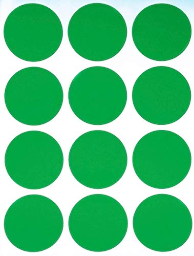 Sticker Grün 38mm Aufkleber – Etiketten zur Farbcodierung Größe 3,8cm Klebepunkte 180 Vorteilspack von Royal Green von Royal Green