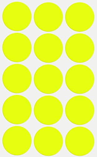 Sticker Neon Gelb 30 mm Klebepunkte – 3 cm Etiketten 225 Stück von Royal Green von Royal Green