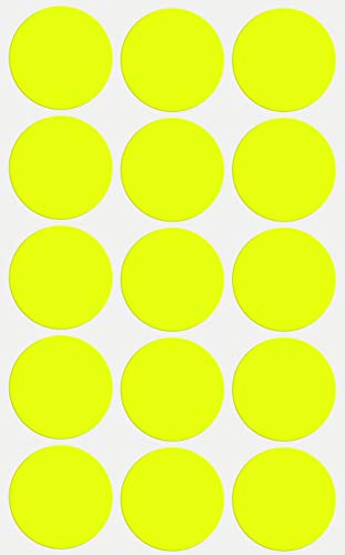 Sticker Neon Gelb 30 mm Klebepunkte – 3 cm Etiketten 225 Stück von Royal Green von Royal Green