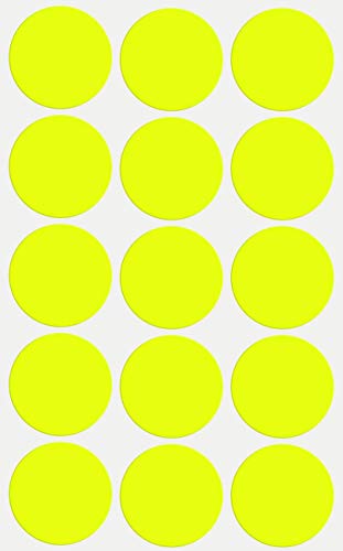 Sticker Neon Gelb 30 mm Klebepunkte – 3 cm Etiketten 225 Stück von Royal Green von Royal Green
