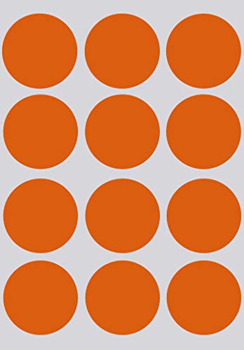 Sticker Orange 38mm Aufkleber – Etiketten zur Farbcodierung Größe 3,8cm Klebepunkte 60 Vorteilspack von Royal Green von Royal Green
