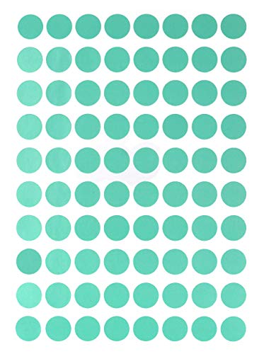Sticker Pastell Grün 13 mm runde Aufkleber - Größe 1,3 cm Klebepunkte 1200 Vorteilspack von Royal Green von Royal Green