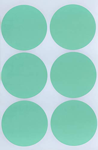 Sticker Pastell Grün 50 mm runde Aufkleber – 5 cm Klebepunkte 72 Stück von Royal Green Sticker Pastell Grün 50 mm runde Aufkleber – 5 cm Klebepunkte 72 Stück von Royal Green von Royal Green