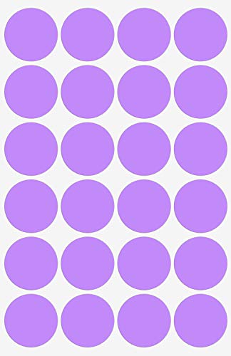 Sticker Pastell Lila 25 mm runde Etiketten – 2,5 cm Aufkleber 600 Stück von Royal Green von Royal Green