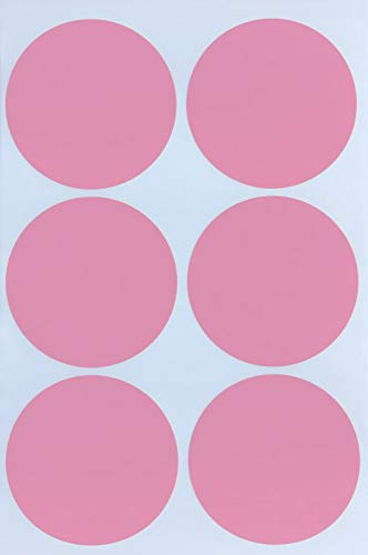 Sticker Pastell Pink 50 mm runde Aufkleber – 5 cm Sticker 180 Stück von Royal Green Sticker Pastell Pink 50 mm runde Aufkleber – 5 cm Sticker 180 Stück von Royal Green von Royal Green