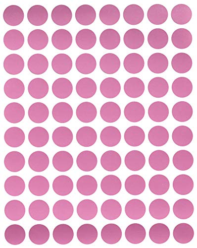 Sticker Pink 13 mm runde Aufkleber - Größe 1,3 cm Klebepunkte 1200 Vorteilspack von Royal Green von Royal Green