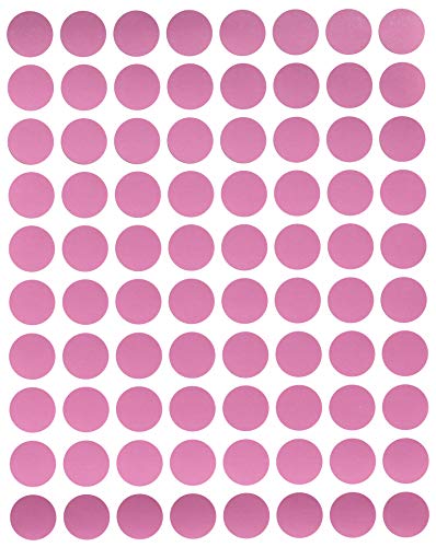 Sticker Pink 13 mm runde Aufkleber - Größe 1,3 cm Klebepunkte 1200 Vorteilspack von Royal Green von Royal Green