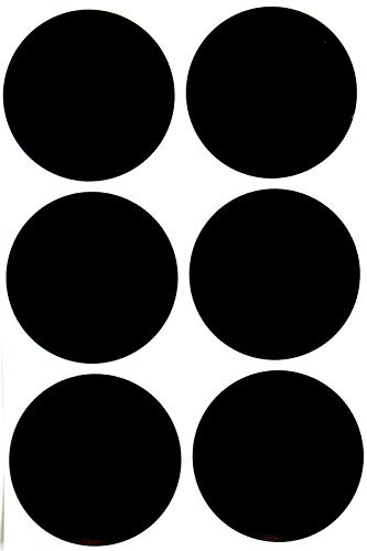 Sticker Schwarz 50 mm runde Punkt Aufkleber – in verschiedenen Farben Größe 5 cm Sticker 180 von Royal Green von Royal Green