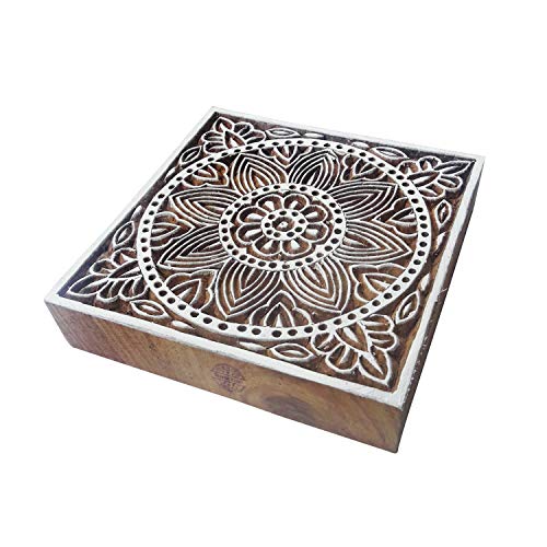 Royal Kraft 4 Inch Designer Holz Blöcke Groß Blumen Quadrat Entwürfe Großer Drucken Stempel Royal Kraft 4 Inch Designer Holz Blöcke Groß Blumen Quadrat Entwürfe Großer Drucken Stempel von Royal Kraft