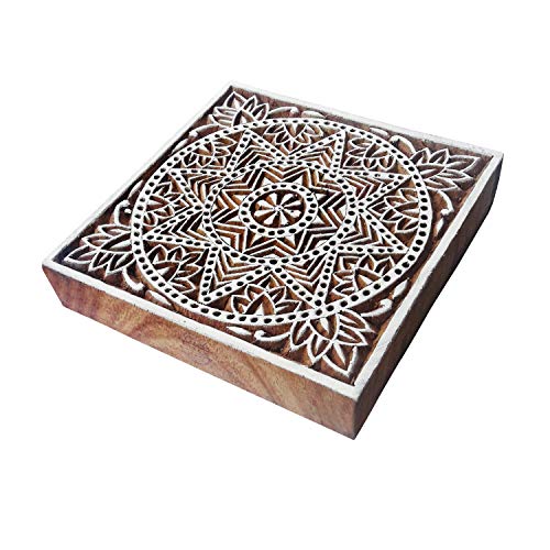 Royal Kraft 6 Inch Lehm Holzstempel Groß Quadrat Star Muster Großer Drucken Blöcke Royal Kraft 6 Inch Lehm Holzstempel Groß Quadrat Star Muster Großer Drucken Blöcke von Royal Kraft