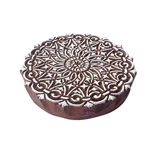 Royal Kraft 8 Inch Ethnisch Holzstempel Groß Einzigartige Runde Muster Großer Drucken Blöcke Royal Kraft 8 Inch Ethnisch Holzstempel Groß Einzigartige Runde Muster Großer Drucken Blöcke von Royal Kraft