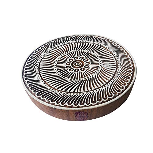 Royal Kraft 8 Inch Jaipuri Drucken Stempel Groß Runden Blumen Design Großer Holzblöcke Royal Kraft 8 Inch Jaipuri Drucken Stempel Groß Runden Blumen Design Großer Holzblöcke von Royal Kraft