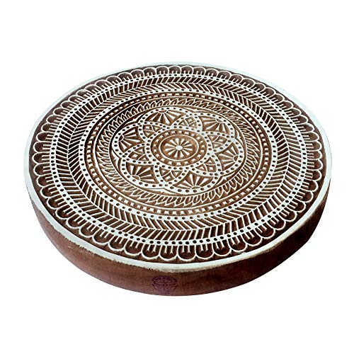 8 Inch Lehm Drucken Stempel Groß Runden Blume Design Großer Holz Blöcke 8 Inch Lehm Drucken Stempel Groß Runden Blume Design Großer Holz Blöcke von Royal Kraft
