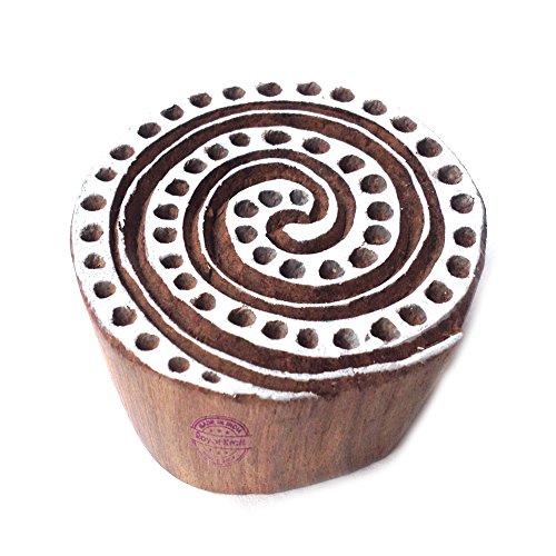 Royal Kraft Asiatisch Drucken Blöcke Runden Spiral Gestalten Holz Stempel - DIY Henna Stoff Textil Papier Ton Keramik Blocke Druck Stempel Royal Kraft Asiatisch Drucken Blöcke Runden Spiral Gestalten Holz Stempel - DIY Henna Stoff Textil Papier Ton Keramik Blocke Druck Stempel von Royal Kraft