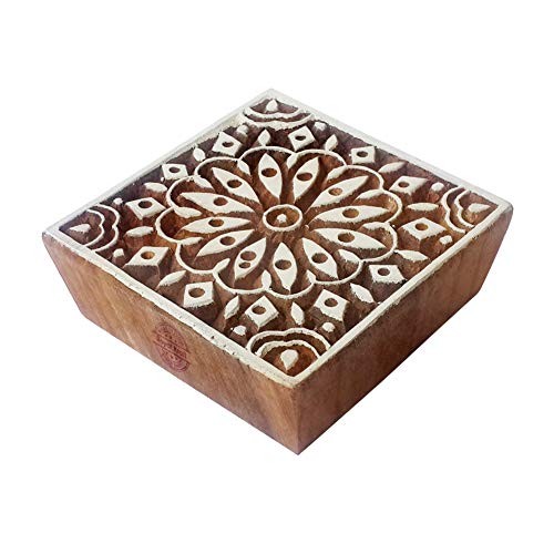 Attraktiv Druck Stempel Quadrat Blumen Designs Holzblöcke - DIY Henna Stoff Textil Papier Ton Keramik Blocke Druck Stempel Attraktiv Druck Stempel Quadrat Blumen Designs Holzblöcke - DIY Henna Stoff Textil Papier Ton Keramik Blocke Druck Stempel von Royal Kraft