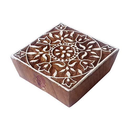 Royal Kraft Dekorativ Holz Stempel Quadrat Quadrat Muster Drucken Blöcke - DIY Henna Stoff Textil Papier Ton Keramik Blocke Druck Stempel Royal Kraft Dekorativ Holz Stempel Quadrat Quadrat Muster Drucken Blöcke - DIY Henna Stoff Textil Papier Ton Keramik Blocke Druck Stempel von Royal Kraft