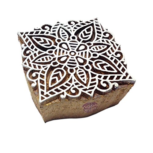 Royal Kraft Designer Quadrat Mandala Design Holz Drucken Textil Stempel - DIY Henna Stoff Textil Papier Ton Keramik Blocke Druck Stempel Royal Kraft Designer Quadrat Mandala Design Holz Drucken Textil Stempel - DIY Henna Stoff Textil Papier Ton Keramik Blocke Druck Stempel von Royal Kraft