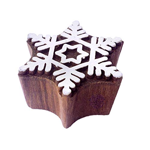 Royal Kraft Lehm Druck Stempel Schneeflocke Designs Holz Blöcke - DIY Henna Stoff Textil Papier Ton Keramik Blocke Druck Stempel Royal Kraft Lehm Druck Stempel Schneeflocke Designs Holz Blöcke - DIY Henna Stoff Textil Papier Ton Keramik Blocke Druck Stempel von Royal Kraft