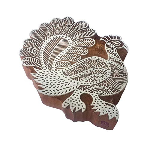 Royal Kraft Papier Holzstempel Groß Pfau Muster Großer Drucken Blöcke Royal Kraft Papier Holzstempel Groß Pfau Muster Großer Drucken Blöcke von Royal Kraft
