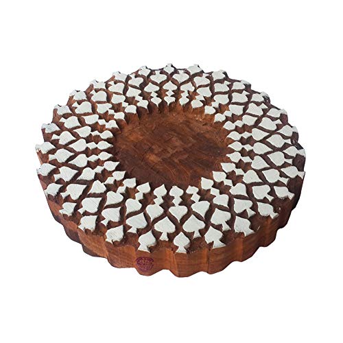 Royal Kraft 6 Inch Schön Drucken Stempel Groß Runde Wand dekorativ Design Großer Holz Blöcke Royal Kraft 6 Inch Schön Drucken Stempel Groß Runde Wand dekorativ Design Großer Holz Blöcke von Royal Kraft