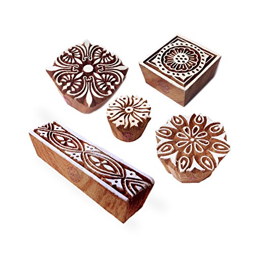 Royal Kraft Arty Crafty Gestalten Sortierte und Blumen Hölzern Blöcke Stempel (Set von 5) von Royal Kraft