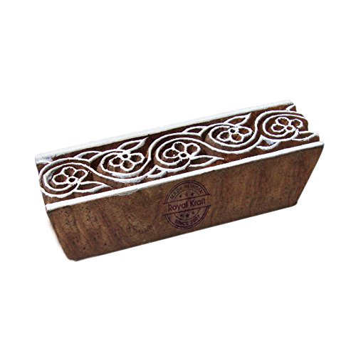 Royal Kraft Handgefertigt Spiral Entwürf Bordüre Hölzern Druck Stempel - DIY Henna Stoff Textil Papier Ton Keramik Blocke Druck Stempel Royal Kraft Handgefertigt Spiral Entwürf Bordüre Hölzern Druck Stempel - DIY Henna Stoff Textil Papier Ton Keramik Blocke Druck Stempel von Royal Kraft