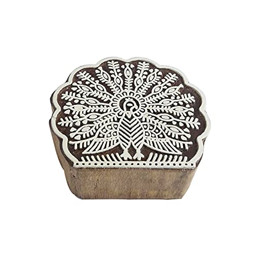 Royal Kraft Pfau Hölzern druck Blöcke stempel - DIY Henna Stoff Textil papier Ton Keramik Blöcke Druck stempel FFDtag006 Royal Kraft Pfau Hölzern druck Blöcke stempel - DIY Henna Stoff Textil papier Ton Keramik Blöcke Druck stempel FFDtag006 von Royal Kraft