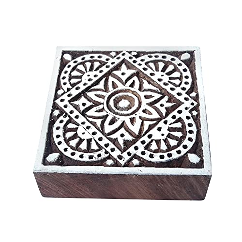 Royal Kraft Quadrat Hölzern druck Blöcke stempel - DIY Henna Stoff Textil papier Ton Keramik Blöcke Druck stempel FFCtag025 Royal Kraft Quadrat Hölzern druck Blöcke stempel - DIY Henna Stoff Textil papier Ton Keramik Blöcke Druck stempel FFCtag025 von Royal Kraft