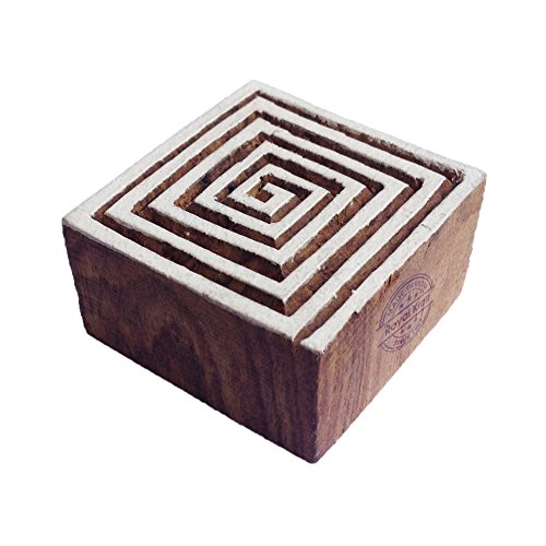 Royal Kraft Städtisch Quadrat Spiral Design Holz Blöck Druck Stempel - DIY Henna Stoff Textil Papier Ton Keramik Blocke Druck Stempel Royal Kraft Städtisch Quadrat Spiral Design Holz Blöck Druck Stempel - DIY Henna Stoff Textil Papier Ton Keramik Blocke Druck Stempel von Royal Kraft